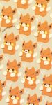  animal_focus brown_eyes dot_nose highres light_brown_background lightning_bolt_symbol marking_on_cheek no_humans one_eye_closed open_mouth orange_fur pawmot pokemon pokemon_(creature) satsumapotato simple_background smile 