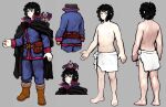  absurd_res black_hair boots cloak clothed clothing cycadaacolyte demon duo f.m.merill fantasy female footwear hair hi_res human humanoid magise male male/female mammal nipples not_furry pale_skin solo_focus 