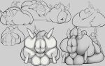  absurd_res anus balls big_anus big_balls big_butt butt generation_5_pokemon genitals hi_res huge_anus huge_balls huge_butt hyper hyper_anus hyper_balls hyper_butt hyper_genitalia immobile keabuns line_art looking_back male male/male morbidly_obese nintendo obese overweight pokemon pokemon_(species) presenting puffy_anus scolipede sketch sketch_page solo 
