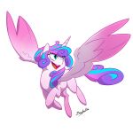  1:1 2016 aged_up alpha_channel basykail blue_eyes equid equine female feral flurry_heart_(mlp) flying friendship_is_magic full-length_portrait fur gradient_wings hair hasbro hi_res horn mammal multicolored_hair my_little_pony open_mouth pink_body pink_fur portrait purple_hair purple_tail signature simple_background solo tail transparent_background two_tone_hair two_tone_tail winged_unicorn wings 