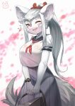  absurd_res anthro blinking blush canid canine canis clothing cute_expression female hakuro_(onmyoji) hi_res looking_at_viewer mammal school_uniform solo uniform wolf 