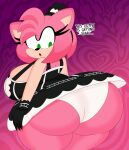  2023 3barts abstract_background absurd_res accessory amy_rose anthro big_breasts big_butt black_nose bouncing_breasts bouncing_butt breast_jiggle breasts bubble_butt butt butt_focus butt_jiggle cleavage clothed clothing curvy_figure dialogue digital_drawing_(artwork) digital_media_(artwork) dress english_text eulipotyphlan exposed_ass eyelashes eyes_closed female fingers fur gloves goth hair hair_accessory hairband handwear headband hedgehog hi_res huge_breasts huge_butt jiggling mammal multicolored_body multicolored_fur sega simple_background small_waist solo sonic_the_hedgehog_(series) speech_bubble tan_body tan_fur text thick_thighs thigh_jiggle tongue two_tone_body two_tone_fur underwear wide_hips 