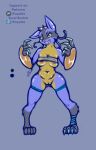  andromorph anthro belly breasts canid canine clothed clothing curvy_figure female foxette generation_4_pokemon genitals hi_res humanoid intersex lucario luci_(foxette) mammal navel nintendo nipples pokemon pokemon_(species) pussy solo voluptuous 