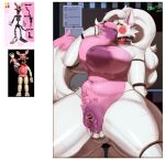  anal anal_fingering anthro breasts canid canine cyan_asdf female fingering five_nights_at_freddy&#039;s five_nights_at_freddy&#039;s_2 fox genitals hi_res mammal mangle_(fnaf) nipple_fetish nipple_play nipple_suck nude pussy scottgames solo sucking tail white_body yellow_eyes 
