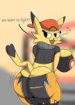  absurd_res andromorph anthro big_butt butt clothing cosplay_pikachu_(costume) female generation_1_pokemon hi_res hot_chocolatennn huge_butt intersex invalid_tag mammal murid murine nintendo pikachu pikachu_libre pinup pokemon pokemon_(species) pose rat rodent sexy_cloths solo thick_thighs 