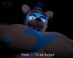  3d_(artwork) anthro anxiboi bear digital_media_(artwork) ear_piercing five_nights_at_freddy&#039;s five_nights_at_freddy&#039;s:_security_breach glamrock_freddy_(fnaf) humanoid looking_at_viewer male mammal muscular muscular_male nipples pecs piercing scottgames solo steel_wool_studios tongue tongue_out ursine 