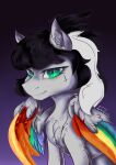  absurd_res ambiguous_gender black_hair black_mane blue_body blue_feathers chest_tuft dankpegasista equid equine fan_character feathered_wings feathers feral fluffy fur green_body green_eyes green_feathers grey_body grey_fur hair hasbro hi_res inner_ear_fluff looking_at_viewer lunar_dash_(oc) mammal mane multicolored_body multicolored_feathers multicolored_hair multicolored_mane multicolored_wings my_little_pony orange_body orange_feathers pegasus purple_body purple_feathers red_body red_feathers sitting smile solo tuft two_tone_hair two_tone_mane white_hair white_mane wings yellow_body yellow_feathers 