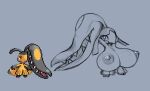  big_breasts big_nipples black_nipples breasts busty_feral cheesyleaves female feral generation_3_pokemon hi_res huge_breasts mawile nintendo nipples pokemon pokemon_(species) short_stack sketch solo sprite 