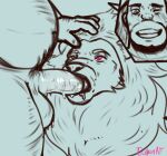  absurd_res anthro balls big_balls big_penis bodily_fluids cartoon_network digital_media_(artwork) duo erection felid fellatio fur genital_fluids genitals greg_universe hair hi_res human humanoid_genitalia humanoid_penis interspecies lion lion_(steven_universe) male male/male male_penetrated male_penetrating male_penetrating_male mammal mature_male musclegut not_furry nude oral overweight overweight_male pantherine penetration penile penis sex simple_background smile steven_universe tigeraf 