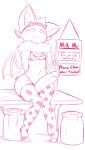  bat biffalo bodily_fluids bra breast_milking clothed clothing crossdressing footwear genitals girly hi_res knee_highs knee_socks lactating legwear male mammal mojave_(biffalo) panties penile penis penis_milking sketch socks solo thick_thighs underwear 