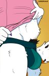  anthro belly bulge calico_cat claws_out close-up clothed clothing clothing_lift domestic_cat felid feline felis fluffy fluffy_belly fluffy_tail hi_res jockstrap male mammal pubes reid_the_cat reiddraws shirt shirt_lift side_view solo tail topwear underwear 