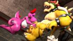  &lt;3 16:9 3d_(artwork) accessory anthro areola balls big_balls big_breasts big_penis birdo birdo_(character) bodily_fluids bow_(feature) bow_accessory bow_ribbon bowser breasts butt castle claws cobaltapple deep_throat detailed_background digital_media_(artwork) duo erection eyes_closed feet fellatio female genital_fluids genitals hair_accessory hair_bow hair_ribbon hi_res huge_balls huge_penis humanoid humanoid_genitalia humanoid_penis inside kneeling kneeling_oral_position koopa looking_pleasured male mammal mario_bros muscular nintendo nipples nude open_mouth oral penile penis pink_body precum reptile ribbons scalie sex siphon_(anatomy) smile source_filmmaker spikes sucking tail thick_thighs toe_claws tongue tongue_out widescreen 