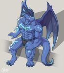 2019 4_toes 5_fingers abs anthro arm_tattoo black_clothing black_underwear blue_body blue_dragon_(kutedragon) blue_horn blue_scales blue_tail blue_tattoo chest_tattoo clothed clothing dated digital_media_(artwork) dragon fangs fansl feet fingers glint hi_res horn iceps jewelry jewelry_glint leg_tattoo male membrane_(anatomy) membranous_wings muscular muscular_anthro muscular_male muscular_thighs necklace pantsless_anthro pantsless_male pecs pendant pseudo_hair scale_hair scales scalie shadow signature sitting smile solo tail tattoo teeth toes topless topless_anthro topless_male underbite underwear underwear_only wings yellow_eyes 
