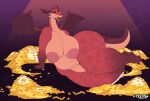  anthro big_breasts breasts dragon dragon_(shrek) dreamworks female hi_res shrek_(series) solo thewilldpink wide_hips 