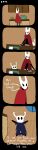  absurd_res ambiguous_gender anthro arthropod black_body clean_diaper clothed clothing comic dialogue diaper diaper_fetish digital_media_(artwork) duo english_text female hi_res hollow_knight hornet_(hollow_knight) insect long_image size_difference soiledvessels tall_image team_cherry text the_knight_(hollow_knight) vessel_(species) wearing_diaper 