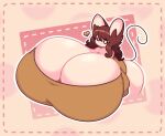  &lt;3 anthro big_breasts big_butt breasts brown_hair butt cleavage clothed clothing dewy-eyedboy female fur hair hi_res huge_breasts huge_butt hyper hyper_breasts looking_at_viewer mammal mouse murid murine one_eye_closed rodent shirt simple_eyes solo tail tan_body tan_fur thick_thighs topwear unknown_character wink 