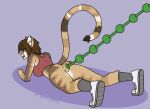  anal_beads animated anthro anus breasts clothed clothing digital_media_(artwork) domestic_cat felid feline felis female footwear fur gaping gaping_anus helia_peppercats mammal mrmeatlovers sex_toy shoes simple_background solo 