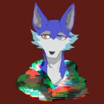  anthro blue fur furry hi_res light male solo unknown_artist white 