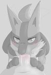  2023 absurd_res anthro anthro_focus anthro_penetrated artist_name blush blush_lines bodily_fluids digital_media_(artwork) duo erection fellatio fingers first_person_view fur generation_4_pokemon genitals greyscale hand_on_penis hand_spike hi_res holding_penis human human_on_anthro human_penetrating human_penetrating_anthro human_penetrating_male human_pov interspecies looking_at_viewer lucario male male/male male_on_anthro male_penetrated male_penetrating male_penetrating_anthro male_penetrating_male mammal monochrome morgenergy motion_lines multicolored_body multicolored_fur navel neck_tuft nintendo nude oral oral_penetration penetration penile penis penis_in_mouth pokemon pokemon_(species) pokephilia pupils saliva saliva_on_penis sex signature simple_background solo_focus spot_color sweat tail tail_motion tailwag tuft vein veiny_penis 