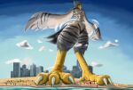  absurd_res anthro avian hi_res huge_filesize macro male rookienik size_difference solo 