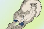  animal_genitalia anklet anthro big_tail bottomwear clothing felid feline genitals huge_tail jewelry loincloth male mammal no_swift opalance pantherine sheath snow_leopard solo tail 