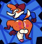  anthro anus backsack balls butt canid canine clothing fox fur genitals gesture glistening glistening_body hi_res hoodie liquefiedram male mammal ok_sign orange_body orange_fur penis penis_tip smile smiling_at_viewer solo solo_focus soups_(superiorfox) tail topwear vein veiny_penis 