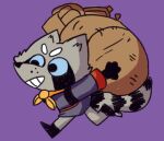  ambiguous_gender anthro clothed clothing digital_media_(artwork) fur holding_object kyle_ferrin mammal procyonid raccoon root_(game) simple_background solo tail thegunkster 