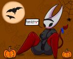  anthro female halloween holidays hollow_knight hornet_(hollow_knight) simple_background six343 solo team_cherry 