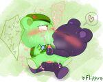  anal anthro bear blush bodily_fluids censored crying cum cum_while_penetrated duo flippy_(htf) forced french_kissing generic_tree_friend genital_fluids handjob happy_tree_friends japanese_text kissing male male/male male_penetrated male_penetrating male_penetrating_male mammal namoke penetration penile rape sex tears text translated 