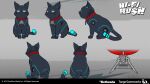  16:9 2023 3d_(artwork) 4k 808_(hi-fi_rush) absurd_res bethesda_softworks black_body black_fur blue_markings blue_pupils collar collar_tag copyright_symbol digital_media_(artwork) dipstick_tail domestic_cat english_text felid feline felis feral fur grey_background hi-fi_rush hi_res logo machine mammal markings multiple_angles official_art pupils robot simple_background solo symbol tail tail_markings tango_gameworks text whisker_markings whiskers widescreen yellow_eyes yosuke_ishikawa 