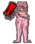  amy_rose angry anthro blush breasts dirty embarrassed eulipotyphlan female genitals hair hammer hedgehog hi_res humanoid ima_thing mammal pink_body pink_hair pussy sega solo sonic_the_hedgehog_(series) tools 