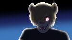  16:9 2023 4k absurd_res alternate_species anthro beastars blonde_hair bodily_fluids capcom drooling felid fizzy-dog glowing glowing_eyes hair hair_over_eye hi_res leon_kennedy_(resident_evil) lion male mammal one_eye_obstructed pantherine parody predatory_look red_eyes resident_evil saliva sharp_teeth solo teeth widescreen 