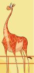  absurd_res belly big_belly female feral fur giraffe giraffid hashira_the_giraffe hi_res mammal orange_body orange_fur overweight overweight_female simple_background solo spots spotted_body spotted_fur windspan 