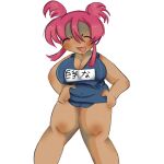  1girl breasts drawing large_breasts non-web_source original persona pink_hair 