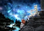  absurd_res anthro astral_projection canid canine canis furry-wolf-artist group hi_res kemono male mammal star trio wolf 