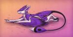  avali feathers female purple_body relaxing shadarrius solo 