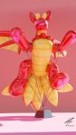  9:16 bound dragon encasement female feral hi_res inflatable krokett plastic pomf_helioshigh pool_toy red_body simple_background smile smiley_face solo 