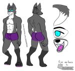  abs anthro canid canine canis hi_res jon_issveor magic_user male male/male mammal solo tall tattoo wolf 