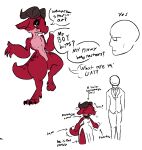  anthro blush botanics clothing collar darak dress duo flustered flustered_male girly human human_on_anthro interspecies kobold male male/male mammal married red_body red_scales scales scalie thick_thighs wedding wedding_dress 