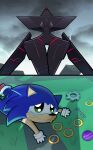  absurd_res anthro apu_spills_his_nuggies blade blade_arm comic duo female floating_hands galaxy_cowboy hi_res humanoid looking_up machine male meme ninja_(sonic_frontiers) robot robot_humanoid sega size_difference small_waist sonic_frontiers sonic_the_hedgehog sonic_the_hedgehog_(series) thick_thighs wasp_waist wide_hips 