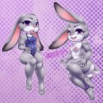  2023 4_toes 5_fingers absurd_res anthro anus areola blasticussaturn breasts butt claws clothed clothing digital_media_(artwork) disney eyebrows eyelashes feet female fingers frown fur genitals grey_body grey_fur hand_on_leg hand_on_thigh hi_res judy_hopps lagomorph leporid looking_at_viewer mammal mostly_nude multicolored_body multicolored_fur navel_outline nipple_outline nipples open_frown open_mouth open_smile panties panties_around_legs panties_down partially_clothed pink_anus pink_areola pink_nipples pink_nose pink_pussy pink_tongue presenting purple_apron purple_clothing purple_eyes purple_panties purple_underwear pussy rabbit signature simple_background smile solo tail teeth toe_claws toes tongue two_tone_body two_tone_fur underwear underwear_down watermark white_body white_fur zootopia 