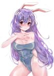 animal_humanoid big_breasts blush breasts clothed clothing female hair hi_res humanoid lagomorph lagomorph_humanoid leporid_humanoid long_hair looking_at_viewer mammal mammal_humanoid messy_hair purple_hair rabbit_ears rabbit_humanoid red_eyes reisen_udongein_inaba simple_background solo swimwear touhou weedymeadowfawn 