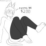  absurd_res anthro cat_(middlefingercat) clothing domestic_cat feet felid feline felis girly hi_res legwear male mammal middlefingercat solo solo_focus stockings thigh_highs 