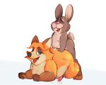  anthro bodily_fluids canid canine cum cum_inside cumming_together disney duo eyes_closed fox from_behind_position fucked_silly genital_fluids gideon_grey lagomorph leporid male male/male mammal punstar rabbit sex size_difference small_dom_big_sub stu_hopps zootopia 