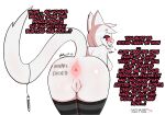  &lt;3 :3 absurd_res anthro anus artist_name ash_(tfwnocatgirlgf) bent_over blush bodily_fluids body_blush bodypaint breasts butt clothing dialogue ear_piercing ear_ring eyebrow_piercing eyebrow_through_hair eyebrows facial_piercing felid feline female flirting_with_viewer fur genitals hair hi_res inviting_to_sex legwear looking_at_viewer looking_back mammal marker meme musk_clouds no_nut_november pattern_clothing pattern_legwear piercing pink_eyes profanity pussy pussy_blush rear_view ring_piercing side_boob simple_background solo striped_clothing striped_legwear stripes sweat sweatdrop sweaty_anus sweaty_butt talking_to_viewer tfwnocatgirlgf thigh_highs translucent translucent_hair white_body white_fur white_hair 