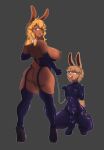  absurd_res anthro big_breasts blonde_hair breasts brown_body brown_fur clothing collar dominant dominant_female duo female fur girly hair hi_res kerot lagomorph latex leash leashed_collar leporid male male/female mammal marisabun neon_genesis_evangelion plugsuit purple_clothing purple_suit rabbit rubber rubber_clothing rubber_suit submissive submissive_male suit yukras_abyss 