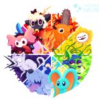  artist_name candle chainsaw chainsaw_man charlotte_(madoka_magica) color_wheel_challenge courage_the_cowardly_dog cult_of_the_lamb dog elfilin fire flower flowey_(undertale) greavard highres japhet jkmeilinh kirby_(series) kirby_and_the_forgotten_land mahou_shoujo_madoka_magica mahou_shoujo_madoka_magica_(anime) no_humans off_(game) plant pochita_(chainsaw_man) pokemon pokemon_(creature) sheep shirley_(courage_the_cowardly_dog) the_lamb_(cult_of_the_lamb) thorns undertale vines yellow_flower 