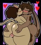  anthro big_butt butt butt_grab dick_between_thighs duo hand_on_butt kcstando kcstando(kcstando) kissing lagomorph leporid male male/male mammal rabbit spots spotted_body thick_thighs tyke_(tykeus) 