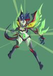  alternate_universe arm_blade crossover gem green_eyes highres infinity_gems kill_la_kill light marvel matoi_ryuuko navel_piercing piercing redesign self-upload senketsu soul_gem tail terry_jones_(tyrranux) weapon 