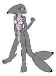  arm_fins bikini clothing female fin fish grey_body grey_skin head_fin marine shark swimwear tabbiewolf 